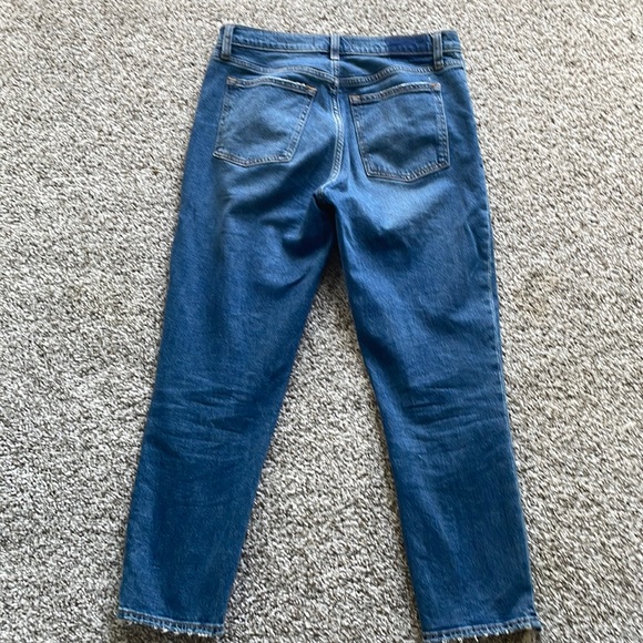 Abercrombie High Rise Skinny Jeans Sz 28 Short Medium Ripped Wash - Picture 7 of 7